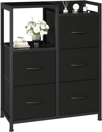 Fabric drawers dresser with - 5,