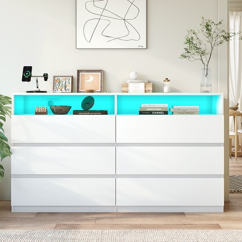 Drawers dresser with led - drawers,