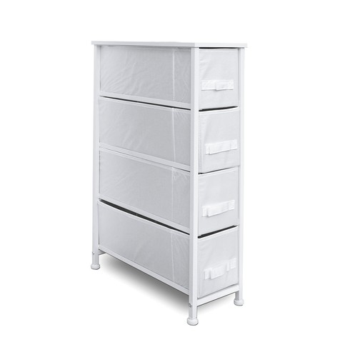 Narrow drawer dresser - 4-drawer, and
