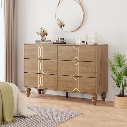 Drawer dresser with 6 - 47.2",