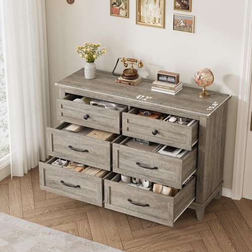Drawer dresser wooden chest - 6,