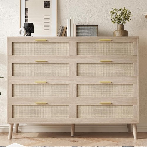 Drawers rattan dresser chest - rattan,