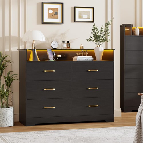 Drawer dresser with led - 6/7/8,