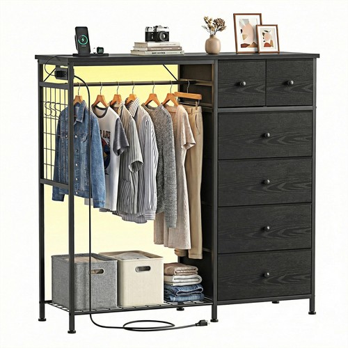 Drawer fabric dresser with - fabric,