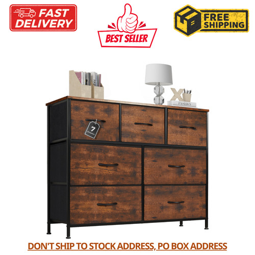 Brown drawers dresser - brown, 7