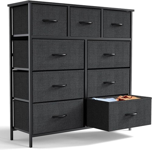 Fabric drawers dresser - 9,