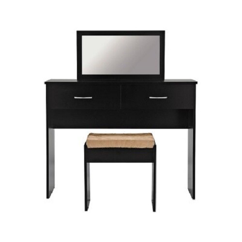 Black dressing table desk - dressing,