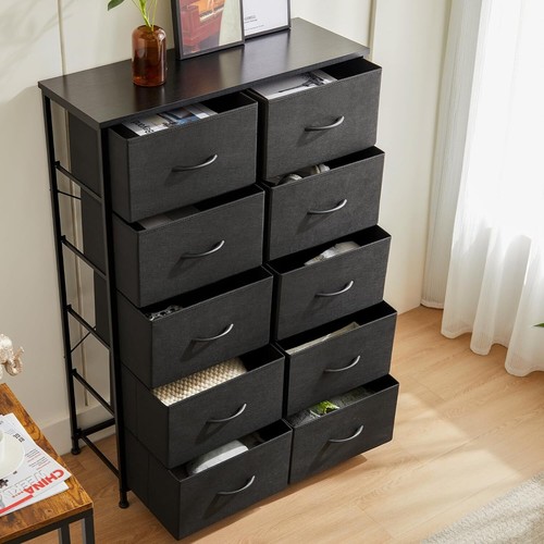 Drawer dresser fabric - 10-drawer,